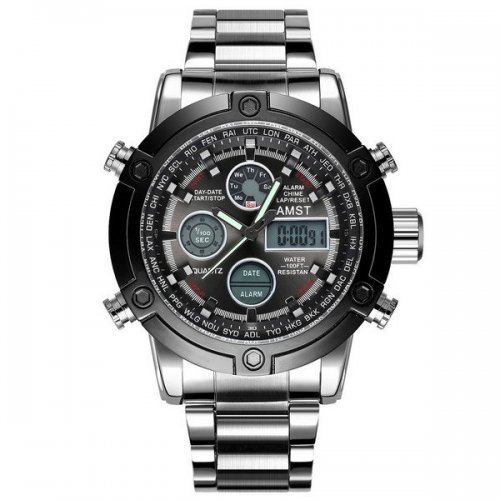 AMST 3022 Metall Silver-Black