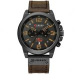 Curren 8314 Black-Brown