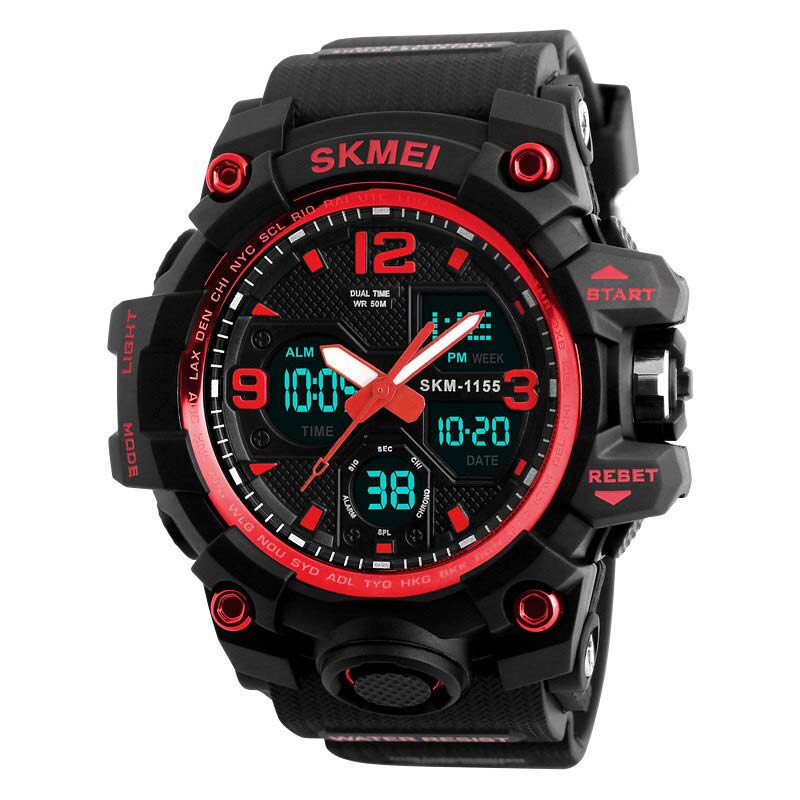 SSB-1080-0741-new Skmei 1155 Black-Red - Зображення 1