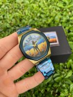 Годинник механічний 002 "Рускій Корабль" Золото/Синій - Зображення 3