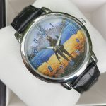 Годинник механічний 001 "Рускій Корабль" Срібло і Шкіра