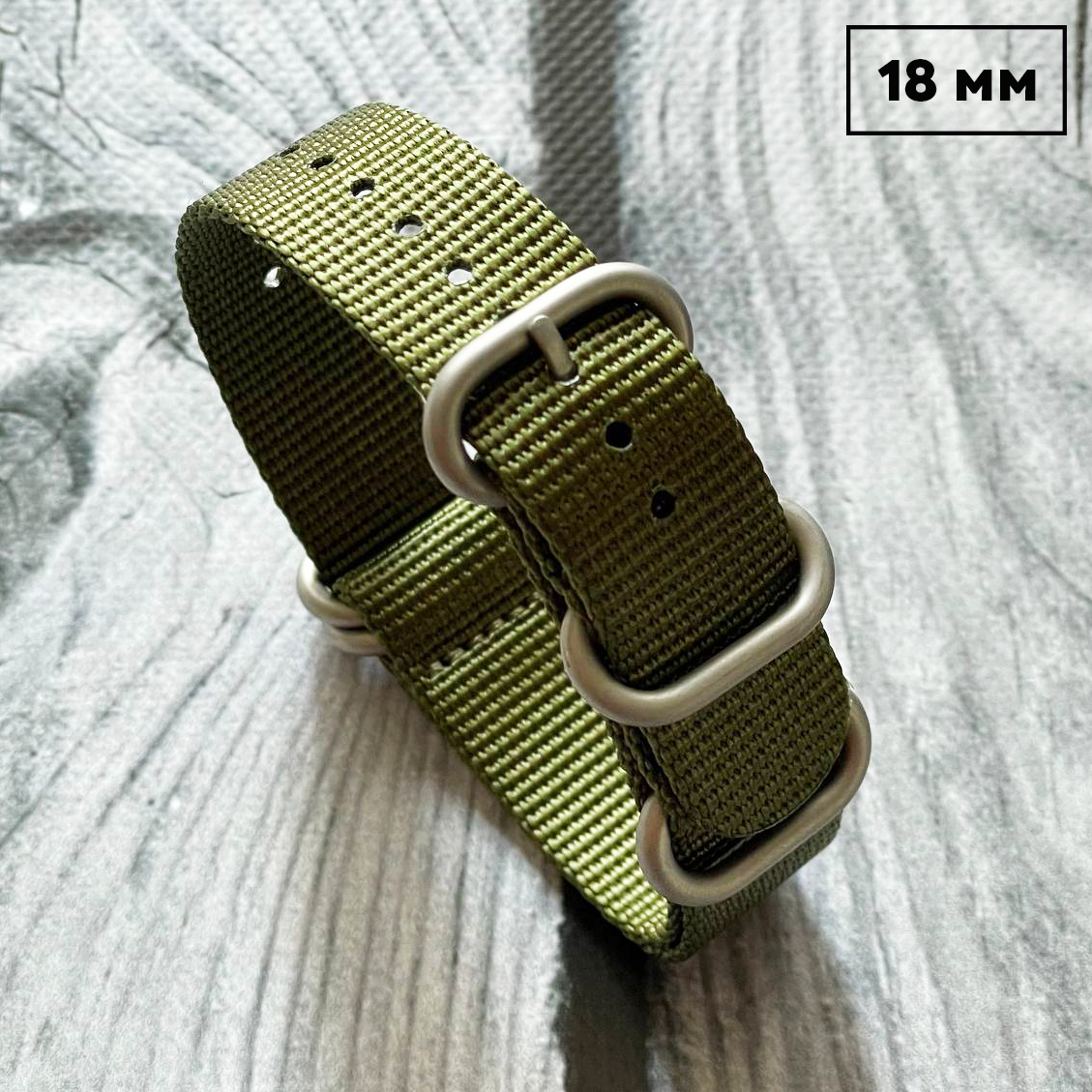 Ремешок Nato Green 18 мм Ремешок Nato Green 18 мм - Зображення 1