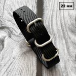 Ремешок Nato Black 22 мм