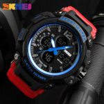 Skmei 1343 Black-Blue-Red Wristband - Зображення 2