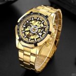 Forsining 8042 Gold-Black - чоловічий механічний годинник з автопідзаводом - Зображення 6