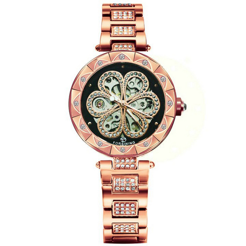 SK-1059-0031 Forsining Flower Diamonds Cuprum-Black - Зображення 1