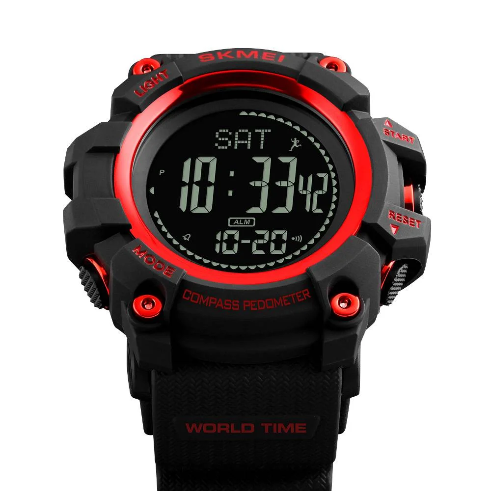 Skmei 1356RD Black-Red + Compass — изображение 3