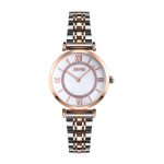 Skmei 9198TRGWTH-S Rose Gold-Silver-White Lady