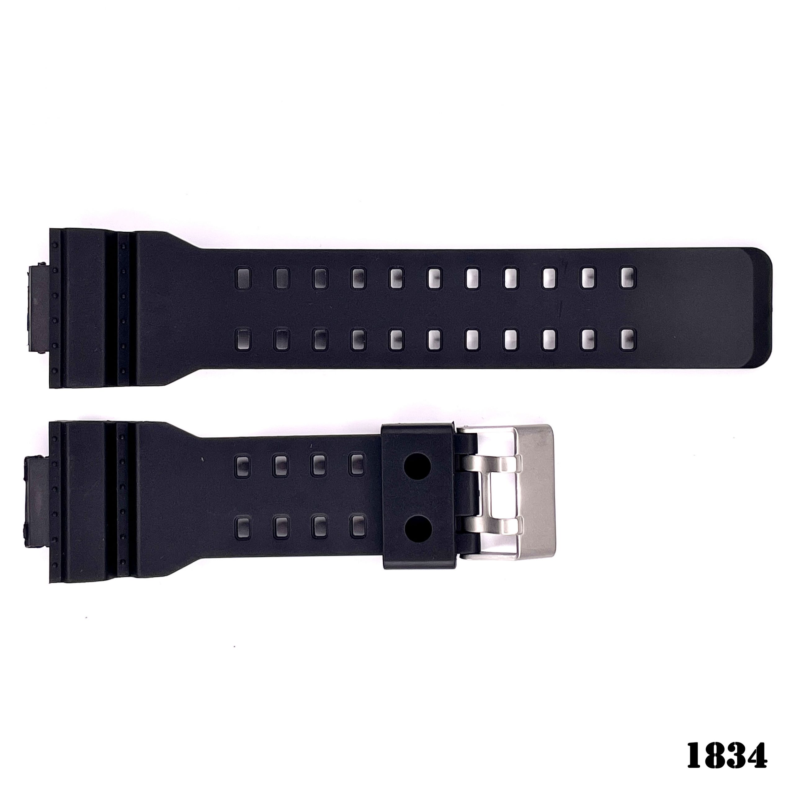 Ремешок для часов Skmei 1834 black(big size) Ремінець для годинника Skmei 1834BK Black - Зображення 1