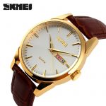 Skmei 9073GDWT-B Gold-White men - Зображення 2