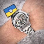 Годинник механічний з автопідзаводом Awarder 025 Sharp Silver Black - Зображення 5