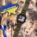 Годинник наручний  Patriot 010AGUASI Тризуб срібло Зелений + Коробка - Зображення 2