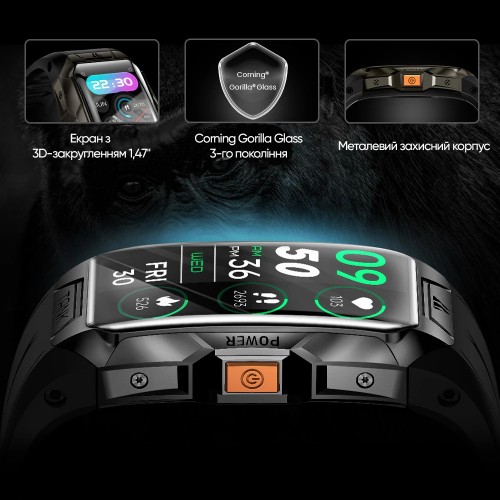 Розумний годинник Kospet Tank X1 Silver Розумний годинник Kospet Tank X1 Silver