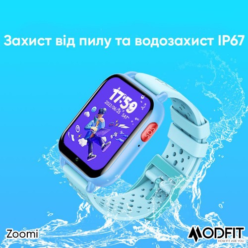Розумний дитячий годинник Modfit Zoomi All Black