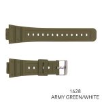 Ремінець для годинника Skmei 1628 Army Green-White