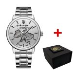 Часы механические Awarder 022-3D Не забуду Дом Silver-White Steel