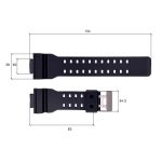 Ремінець для годинника Skmei 1688BK Black - Зображення 2