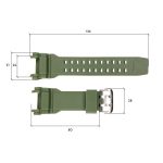 Ремінець для годинника Skmei 1343AG Army Green - Зображення 3