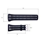 Ремінець для годинника Skmei 1251/1250/1360/1167BK Black - Зображення 3