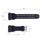 Ремінець для годинника Skmei 1637BK Black - Зображення 2