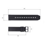 Ремінець для годинника Skmei 1502 Black-White - Зображення 2