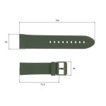 Ремінець для годинника Skmei 1469AGWT Army Green-White - Зображення 2