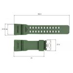Ремінець для годинника Skmei 1283/1277/1384AG Army Green - Зображення 2