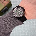 Годинник наручний Awarder Embroidery Black-Green Black Automatic 10ATM - Зображення 2