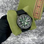 Годинник наручний Awarder Embroidery Black-Green Black Automatic 10ATM - Зображення 6