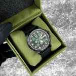 Годинник наручний Awarder Embroidery Black-Green Black Automatic 10ATM - Зображення 4