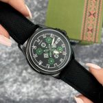 Годинник наручний Awarder Embroidery Black-Green Black Automatic 10ATM - Зображення 3