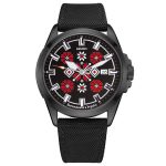 Годинник наручний Awarder Embroidery Black-Red Black Automatic 10ATM