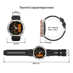 Розумний годинник Kospet TANK T3 ULTRA Black - Зображення 12