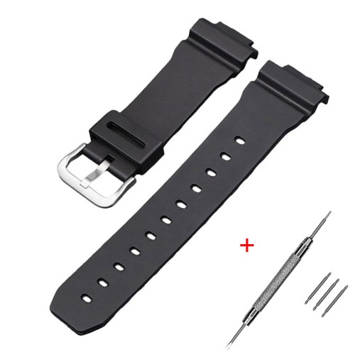 Ремінець для Casio G-Shock DW-6900 Black SI Ремінець для Casio G-Shock DW-6900 Black SI - Зображення 1