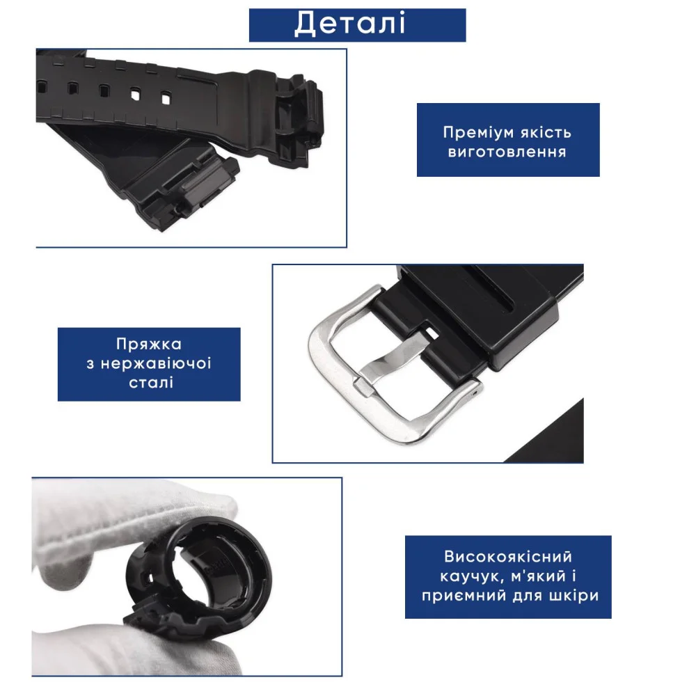 Ремінець для Casio G-Shock DW-5600 Beige-Glossy SI - Зображення 8