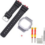 Ремінець + безель (рант) для Casio G-Shock GMW-B5000 Red-Black Transp SI