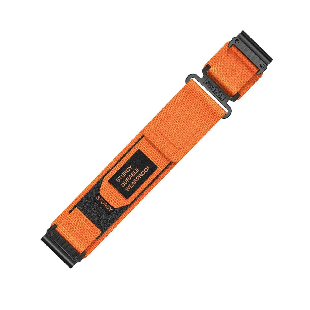 Nylon for Garmin Orange 26 мм Ремінець для годинника Nylon for Garmin Orange 26 мм - Зображення 1