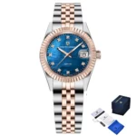 Жіночий годинник Pagani Design PD-1794L SSilver-Rose Gold-Blue