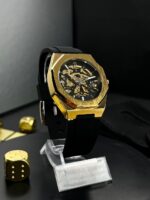 Автоматичний механічний годинник-скелетон Forsining 8289 Black-Gold - Зображення 2