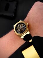 Автоматичний механічний годинник-скелетон Forsining 8289 Black-Gold - Зображення 3