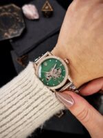 Жіночий автоматичний годинник Awarder 049 Silver-Gold-Green - Зображення 2