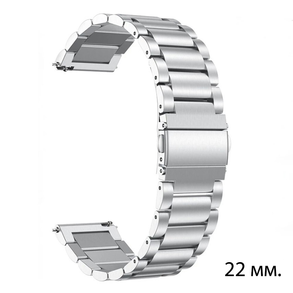 braslet-modfit Браслет сталевий для Смарт годинників Silver 22 мм - Зображення 1