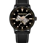 Преміальний чоловічий годинник Awarder 044 Automatic Ukraine All Black