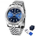 Чоловічий автоматичний годинникPagani Design PD-1645 Silver-Blue