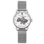 Жіночий механічний годинник Awarder 028-3D Silver-White Де би не була