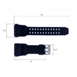 Ремінець для годинника Skmei 1968BKBK Black-Black - Зображення 3